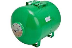 CHM GmbH® Caldaia a membrana, 100 l, max. 6 bar, serbatoio in acciaio, serbatoio a pressione, serbatoio a pressione, serbatoio di espansione orizzontale