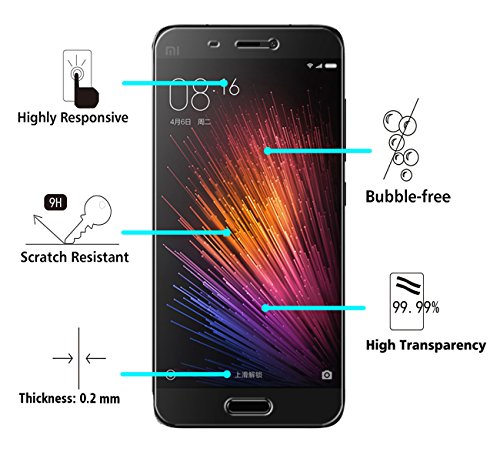 Xiaomi MI 5 Protector de Pantalla iVoler Protector de Pantalla de Vidrio Templado Cristal Protector para Xiaomi MI 5- Dureza de Grado 9H Espesor 0 20 mm 2 5D Round Edge- Ultra-trasparente Anti-golpe Ajuste Perfecto No hay Burbujas - Garant a Incondicional de 18 Meses Xiaomi MI 5 Protector de Pantalla iVoler Protector de Pantalla de Vidrio Templado Cristal Protector para Xiaomi MI 5- Dureza de Grado 9H Espesor 0 20 mm 2 5D Round Edge- Ultra-trasparente Anti-golpe Ajuste Perfecto No hay Burbujas - Garant a Incondicional de 18 Meses