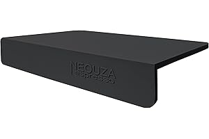 NEOUZA Tapete de manipulación de espresso, estación de apisonamiento de esquina de café, almohadilla de silicona de grado alimenticio para portafiltro (negro)