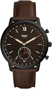 Fossil Montre connectée hybride Neutra Whiskey en cuir pour homme :  Amazon.fr: Montres