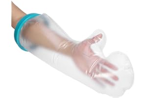 Filfeel Gipsschutz Wasserdichte Kinder, Gips Duschschutz Arm, Cast Bandage Protector Wunde Fraktur Arm Bein Fuß Knie Abdeckung für Bad und Dusche transparent mit CE Zulassung(Kinder Arm)