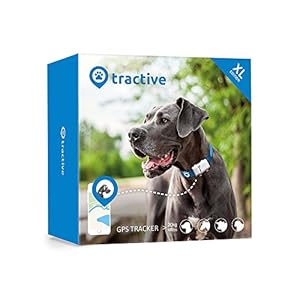 Tractive Localizador GPS XL para perros – batería dura hasta 6 semanas, rango ilimitado