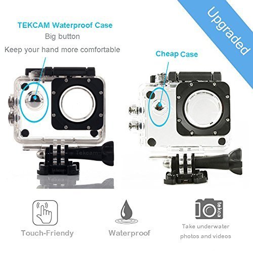 TEKCAM-Professional-SJ4000-WIFI-Waterproof-Case-Protective-Housing-for-AKASO-EK7000APEMAN-Victure-ODRVM-4K-Waterproof-Sport-Action-Camera