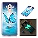 Produktbild TPU Hülle für Huawei Mate 10 Pro (Nicht für Mate 10) Hülle, ZCRO Schutzhülle Case Weich Silikon TPU Leuchtend Kreativ Handyhülle Bunte Muster Etui Case Bumper Tasche Cover Schale Ultra Dünn Rückseite Flexibel Handytasche Hüllen für Huawei Mate 10 Pro (Blau Schmetterling)