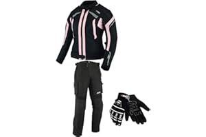 BOSmoto MOTORRADKOMBI JACKE + HOSE + HANDSCHUHEN - BIKE MOTORRAD ROCKER TOURING in verschiedenen