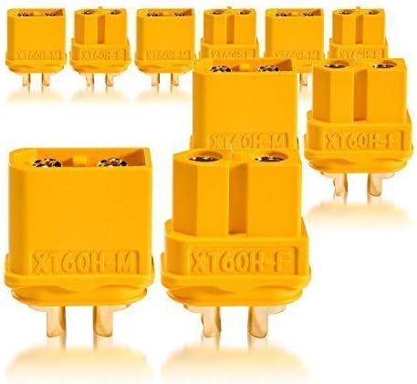 High-Current XT60 H Plug Socket Gold Connectors 5 Pairs partcore