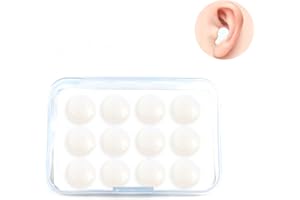 ABNII Tappi Per Orecchie Per Dormire, 6 Paia Antirumore Morbida Modellabili In Silicone, Impermeabili Riutilizzabili Per Protezione Dell'Udito Russare