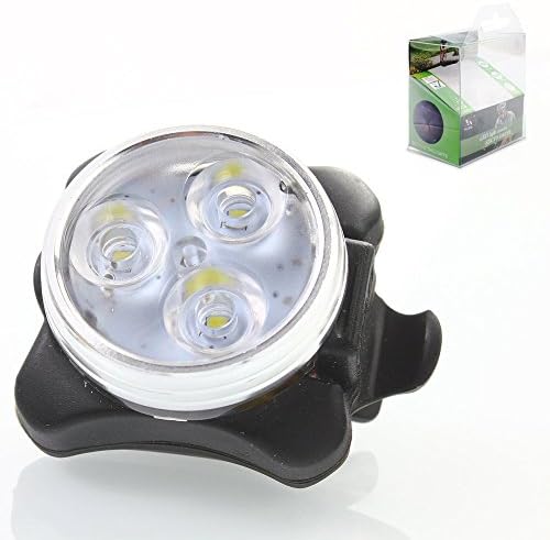 Questway Bike Front Lights 3W LED Bike Bicycle Cycling Safety Flashing Light Lamp Built-in Lithium Battery USB Charging Single Headlight Glare for Outdoor Cycling Camping