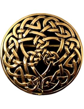 Keltische Bronzefibel Unendlichkeit Mystische Brosche Wikinger Gewandschmuck Fibel LARP