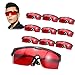 Produktbild 10 PCS Augenschutzbrillen Rot Laser Schutzbrille Outdoorbrille Armee Arbeitsschutzbrille, Einheitsgröße