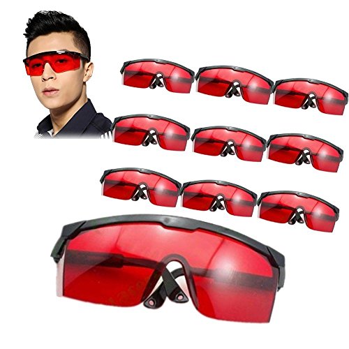 Preisvergleich Produktbild 10 PCS Augenschutzbrillen Rot Laser Schutzbrille Outdoorbrille Armee Arbeitsschutzbrille, Einheitsgröße