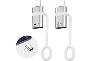 LIAOAN Adaptateur USB C vers Lightning, adaptateur Lightning OTG, convient pour la connexion entre téléphones portables, tablettes et lecteurs flash USB, microphones, lecteurs de cartes, cartes son, souris