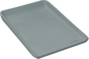 LIONELO Megs Skötbädd 70×49×7 cm – Vattentät och Avtorkbar PU Skum, Mjuk | Hygienisk Skötmatta för Nyfödd och Spädbarn, Antislip Botten och Höga Skyddskanter, Multifunktionell