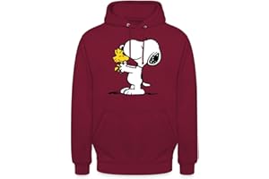 Spreadshirt® Snoopy und Woodstock Peanuts Hoodie Geschenke Damen & Herren Offizielles Unisex Pullover mit Kapuze