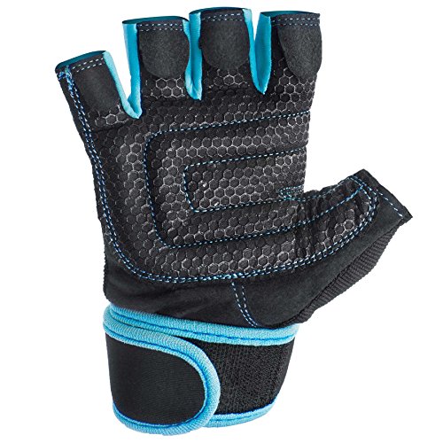 Fitnesshandschuhe »Athena« der ideale Trainingshandschuh für Workout Kraftsport Gewichtheben & Bodybuilding / Größen Small Medium Large / Farben: Schwarz/pink, Schwarz/Grün, Schwarz/Hellblau & Schwarz/Türkis - 3