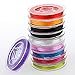 Produktbild 10x Rolle elastisch Faden Schmuckfaden Gummifaden 0.6mm
