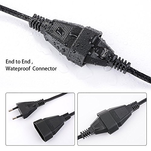 OxyLED G40 25FT Globe Lichterkette,Globus Schnur Licht,Patio Schur Licht,wasserdicht,Ende zum Ende,Innen/Außen Schur Licht,für Garten,Terrasse, Patio,Veranda,Deck(25 Birnen,3 Ersatzbirnen, gelbliches Licht) - 4