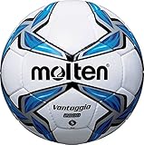  Molten 10er Ballpaket Trainings-Paket F5V2800 Fußball Größe 5 weiß-blau, Größe 5