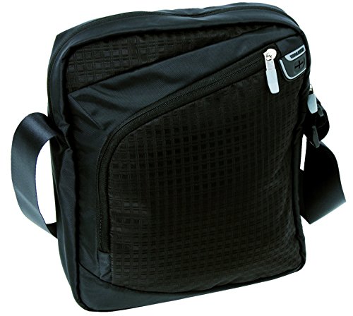 Schneiders Vienna 42415/81 - Laptoptasche Urban II Hochformat mit 3 Reißverschlussfächern, 32 x 26 x 6 cm, 5 Liter, schwarz/grau