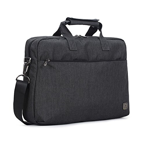 Caison Wasserdicht Laptop Tragen Handtasche Computer Schulter Messenger Kreuzkörper Tasche Bag fuer 15″ 15.6 Zoll Computer (Dunkel Grau) - 2