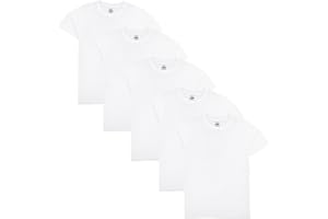 A2Z 4 Kids Pack of 5 Kids Girls Boys Plain T Shirt Soft Feel PE School T Shirt Lightweight Summer Tank for Children Age 2-13 Years