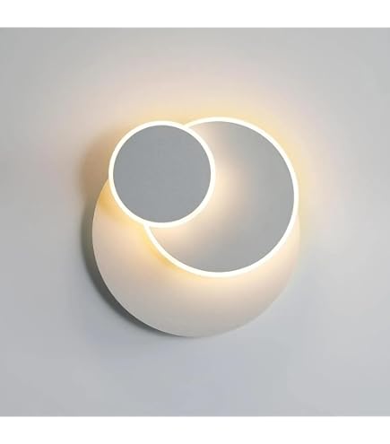 Applique da parete per interni Rotonda Rame dorato Soggiorno Concetto di luna creativa Solar Eclipse Lampada da parete Corridoio nordico Scale Camera da letto Comodino Applique Corridoio Corridoio Ill
