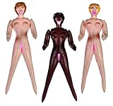 White Mini Inflatable Doll - Latest Design Novelty Naughty Kinky Cheeky Practical Joke Gag Prank - Wedding Anniversary Valentines Stag Party Birthday Xmas Gift Present Idea - 2 Supplied