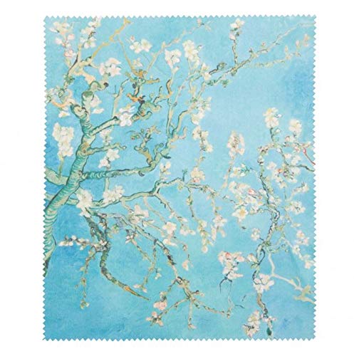 Preisvergleich Produktbild Official Van Gogh Museum Amsterdam - Lens Cloth Almond Blossom - Brillenputztuch - Mikrofaser Satin-Look - Mandelblüte von Vincent van Gogh
