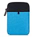 Produktbild kwmobile Tablettasche Filz Sleeve für 7" Tablet - Tablet Schutzhülle Tasche Case Hülle in Blau Schwarz Innenmaße: ca. 20,6 x 13,9 cm