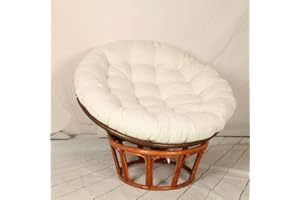 Hoowarm Ronds Papasan Coussins de Chaise, Doux Épais Coussin Fauteuil Papasan Coussin Fauteuil Rotin pour Jardin ExtéRieur, Balcon Et Salon (Color : J, Size : 100 * 100CM)