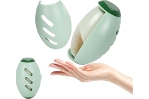 Fiohiros Wiederverwendbarer Fusselroller,Kleberolle,Waschbar,Tragbarer Wiederverwendbarer Fusselroller,Wiederverwendbarer Fusselrollerball (Green)