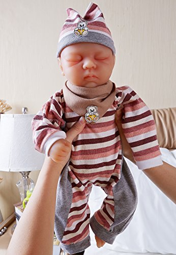 IVITA 18'' 7lbs Reborn Silicone Baby Doll Lovely Lifelike Cute Baby Sleeping Girl