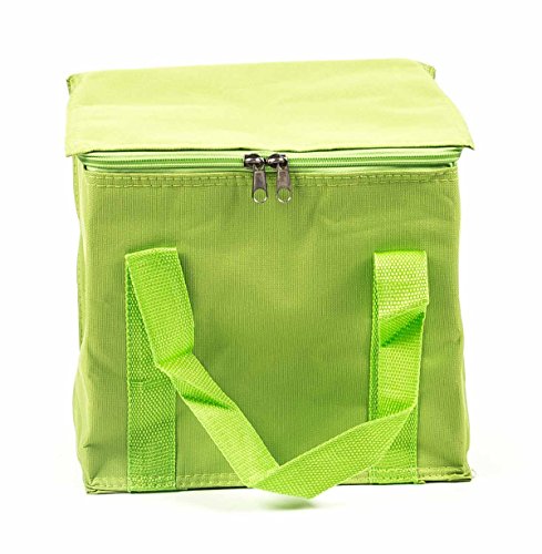 Kühltasche mit Kühlakku, Griffbänder, Volumen 7 Liter, faltbar, handlich, Farbe Pink - 4