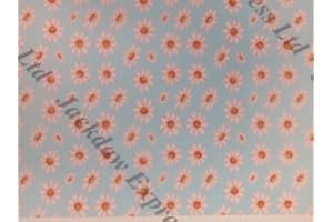 JACKDAW EXPRESS 25 x Vellum Paper A4 115gsm Printed Floral Flowers 4 Designs to Choose Crafts (Blue Daisy)