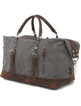 Everdoss XL Weekender Herren Vintage Handgepäck Reisetasche Sporttasche