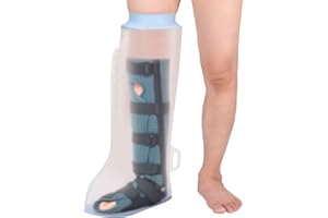 Fasola Gips Dusche Bein, Rutschfest Duschschutz Bein, Wiederverwendbar Wasserdichte Beinprotektor für Gebrochenes Oberschenkel, Bein, Knie, Fuß, Zeh
