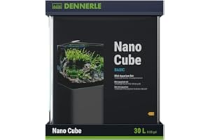 Dennerle Nano Cube Basic, 30 litri, mini acquario con parabrezza arrotondato