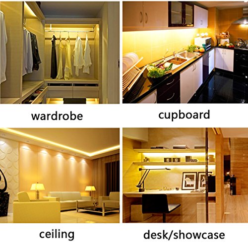 LEDMO Warmweiß LED Streifen, 5 Meter länge Wasserdicht Flexible lichtband mit 600 LEDs(SMD2835), für den Innenraum und Halb-außenraum Balkon - 2