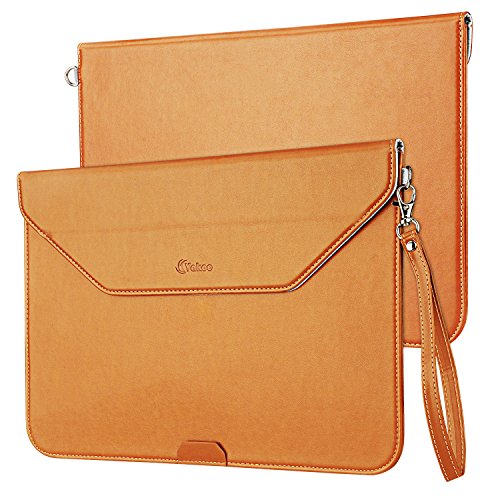 Vakoo MacBook Air 13 Hülle, Ultra Slim Schutzhülle Premium PU-Leder Sleeve Laptop Tasche für Apple MacBook Air (13,3 Zoll) - Braun