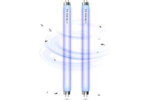 BRIGHTARK BL T5 6W Fly Killer Replacement Bulbs 9in UV Light Bulb Tube for 6/12W Electric Fly Insect Killer/Bug Zapper/Fly Zapper/Mosquito Killer, 2 Pack Fly Killer Bulb T5 UV Lamp Tube