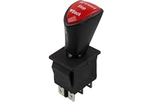 GUMEI Interruptor basculante Deslizante con Enclavamiento DPDT de 6 Pines hacia adelante y hacia atrás KCD4-604-6P