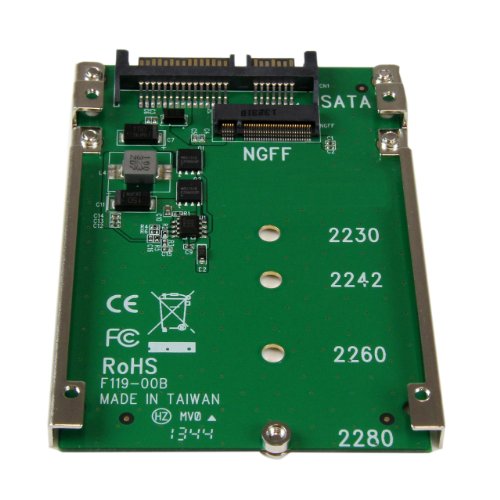 Startech com SAT32M225 - Adaptador conversor SSD M 2 NGFF a SATA de 2 5 