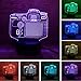 Produktbild Neuheit 3D Kamera Modell 7 Farben Gradient Led Nachtlicht Kind Kinder Baby Schlaf Dekor Weihnachten Party Geburtstagsgeschenke