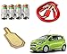 Auto Pearl Premium Quality Car Accessories Combo of Car Tyre Air Alert Valve Cap Set of 4 Pcs. & Car Wooden Bead Seat Cover 1 pcs. & Car Heavy Duty Jumper Booster Cables Anti Tangle Copper. For Chevrolet Beat Type-2 RS.1437.00