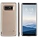 Produktbild CaseforYou Samsung Galaxy Note 8 2017 Akku Hülle 6500mAh Auflade Akkupack Externe Power Bank Juice Pack [Schlankes Design] Stoßfest Anti-Kratz Kompletter Schutz Integrierten Zusatzakku Battery Case Ladegerät Batterie Hülle für Galaxy Note 8 2017 (D'oro)