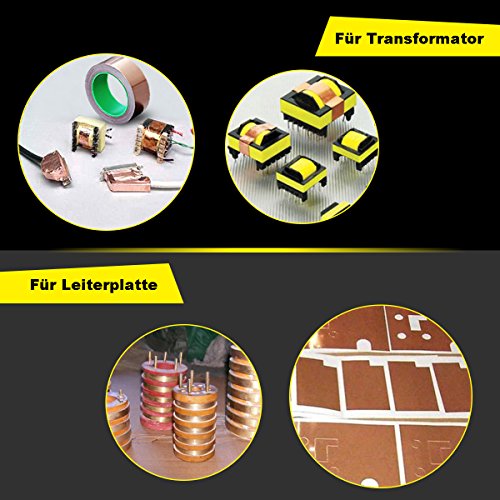King DO WAY Cinta de Cobre 6mmx30m Adhesiva Conductivo Para Guitarra EMI Blindaje  vidrieras  manualidades  soldadura