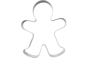BekkiB - Stampino per biscotti "uomo di pan di zenzero/ragazzo" – circa 9 cm, in acciaio inox per cuocere pan di zenzero e biscotti, lavabile in lavastoviglie – 92