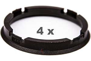 4 x pneugo! Anelli di centraggio per cerchi in alluminio 73.0 mm - 63.4 mm