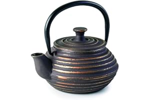 IBILI - Tetera hierro fundido Kuta, 0.3 litros, Interior esmaltado, Apto para inducción