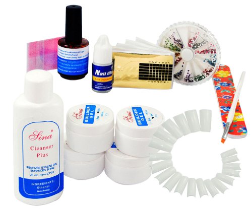 Micro Trader Pro Nail Art UV Builder Gel French Nail Kit / Set O13